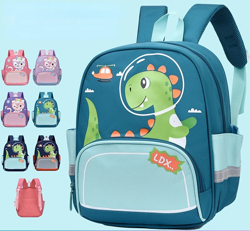 New Children's School Bag Cartoon Waterproof Dinosaur Kindergarten Children Backpack 3-6 Years Old Boys and Girls Backpacks