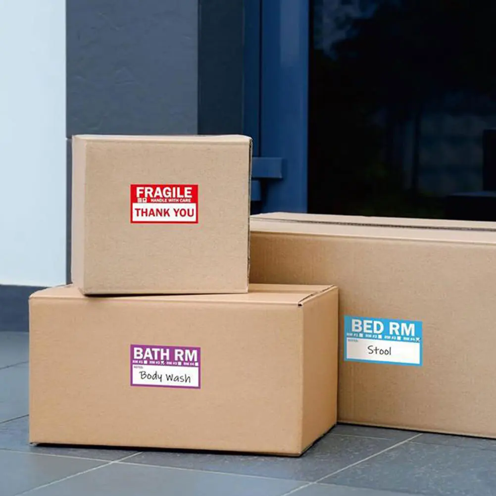 

300Pcs Blank Writable Label Stickers Self-Adhesive Classification Tags for Organizing Home Office Storage Multipurpose Sorting