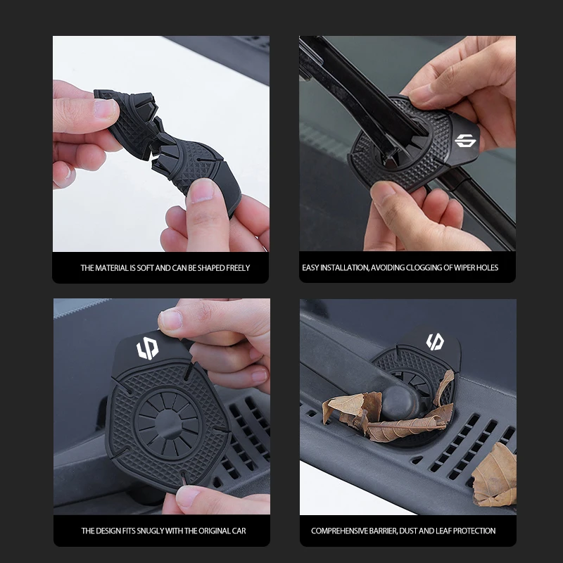 For Leapmotor Car Wiper Arm Hole Protective Cover Wiper Dustproof Pad Durable Tools Accessories C01 C11 T03 S01 C11 Reev 2022