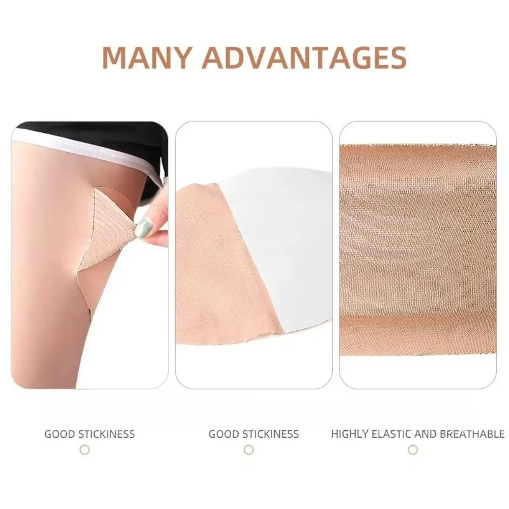 10pcs Invisible Anti-wear Stickers Disposable No Trace Thigh Non-woven Tapes Body Anti-Friction Pad Anti Chafe Thigh Patch