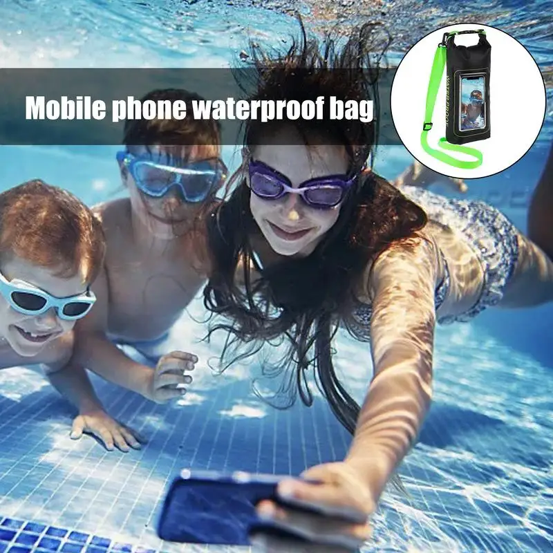 Water Bag For Hiking Waterproof Pool Pouch 2 In 1 Waterproof Pocket Phone Case 2L Kayak Dry Bag Travel Beach Cruise Ship