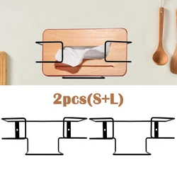 2PCS Iron Glove Holder Wall Mounted Metal Glove Box Bracket for Rubber Latex Gloves Organizer Facial Tissue Practical Glove Box