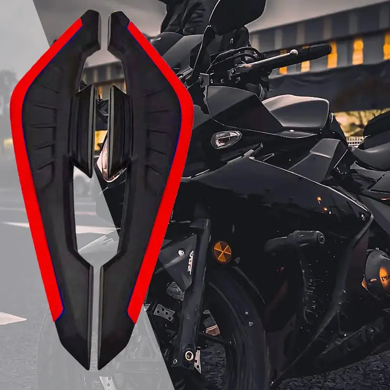 Spoiler decorativo de asa dinâmica para motocicleta, Spoiler lateral dianteiro, defletores de ar para todos os climas