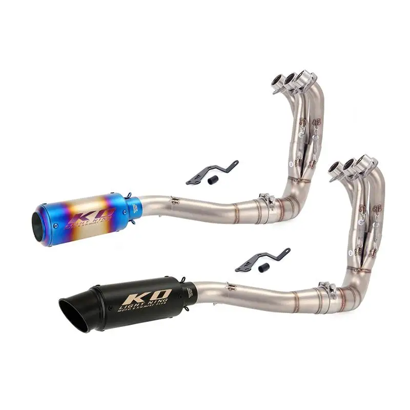 

For YAMAHA Tracer 9/9GT 2021-2024 MT09 FZ09 2020-2024 XSR900 Motorcycle Whole Exhaust System Header Link Pipe 51mm Tail Muffler