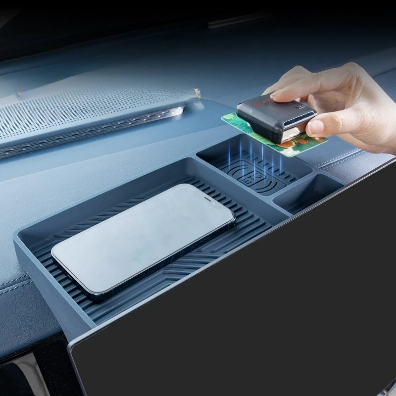 

Для ZEEKR 009 2025 года: Скрытый органайзер-лоток для хранения за экраном приборной панели, аксессуары для улучшения интерьера