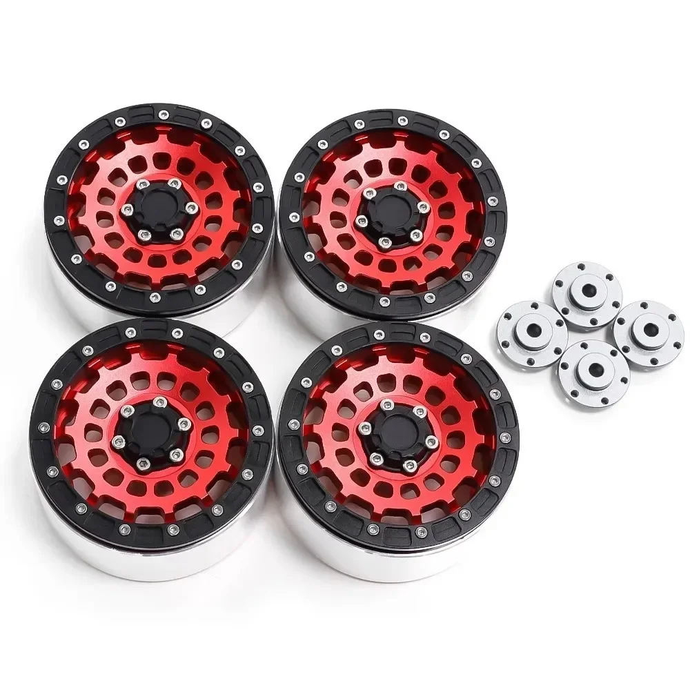 

4pcs 2.6-inch pressed metal tire wheel hub 12/17 coupler for 1/8 1/10 RC Crawler Car off-road vehicle mk07 4082 Upgrade Parts