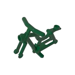 Blocchi da costruzione Gobricks GDS-90244 Telaio per bicicletta - Perno solido o cavo compatibile con LEGO 4719 Tecnico fai da te per bambini