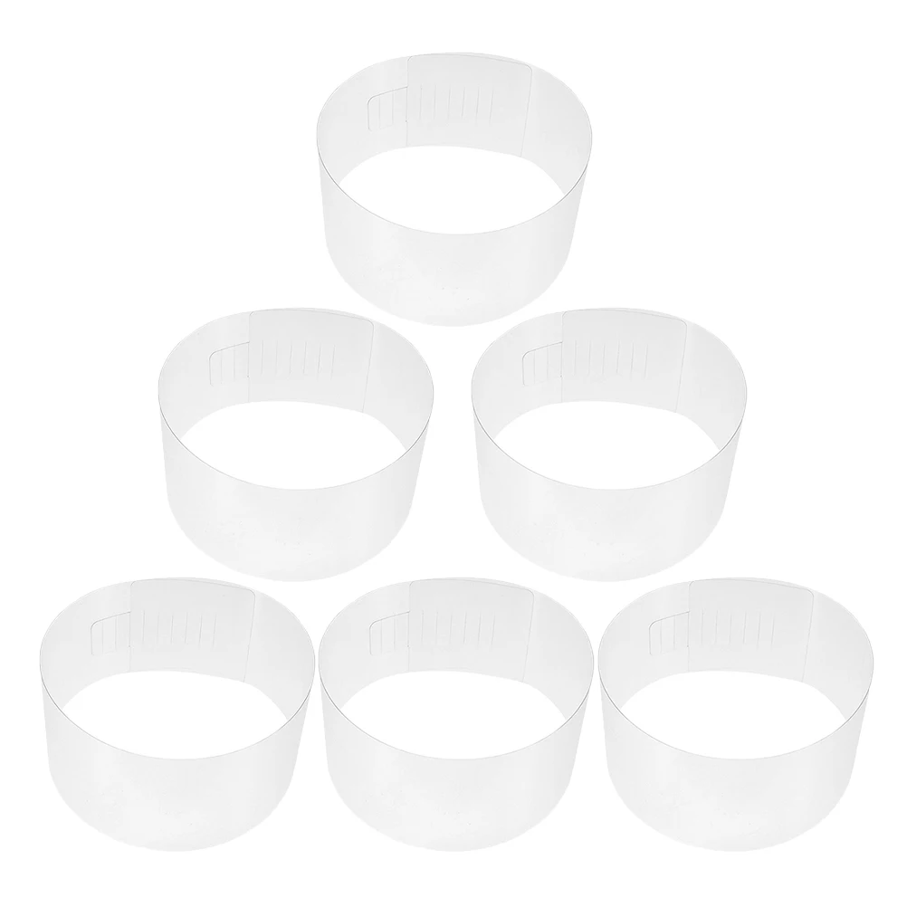 6PCS Conical Basin Hat Inner Support Transparent Plastic Adjustable Buckle Longlasting Display Stand Baseball Cap Shaper