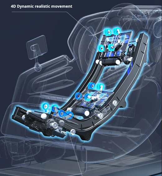 C82 4D 5D OEM Robot Electric Full Body Human Touch Ascent Series Massaging Machine Chair Cheap Thai Foot Massage Chair AI 4D