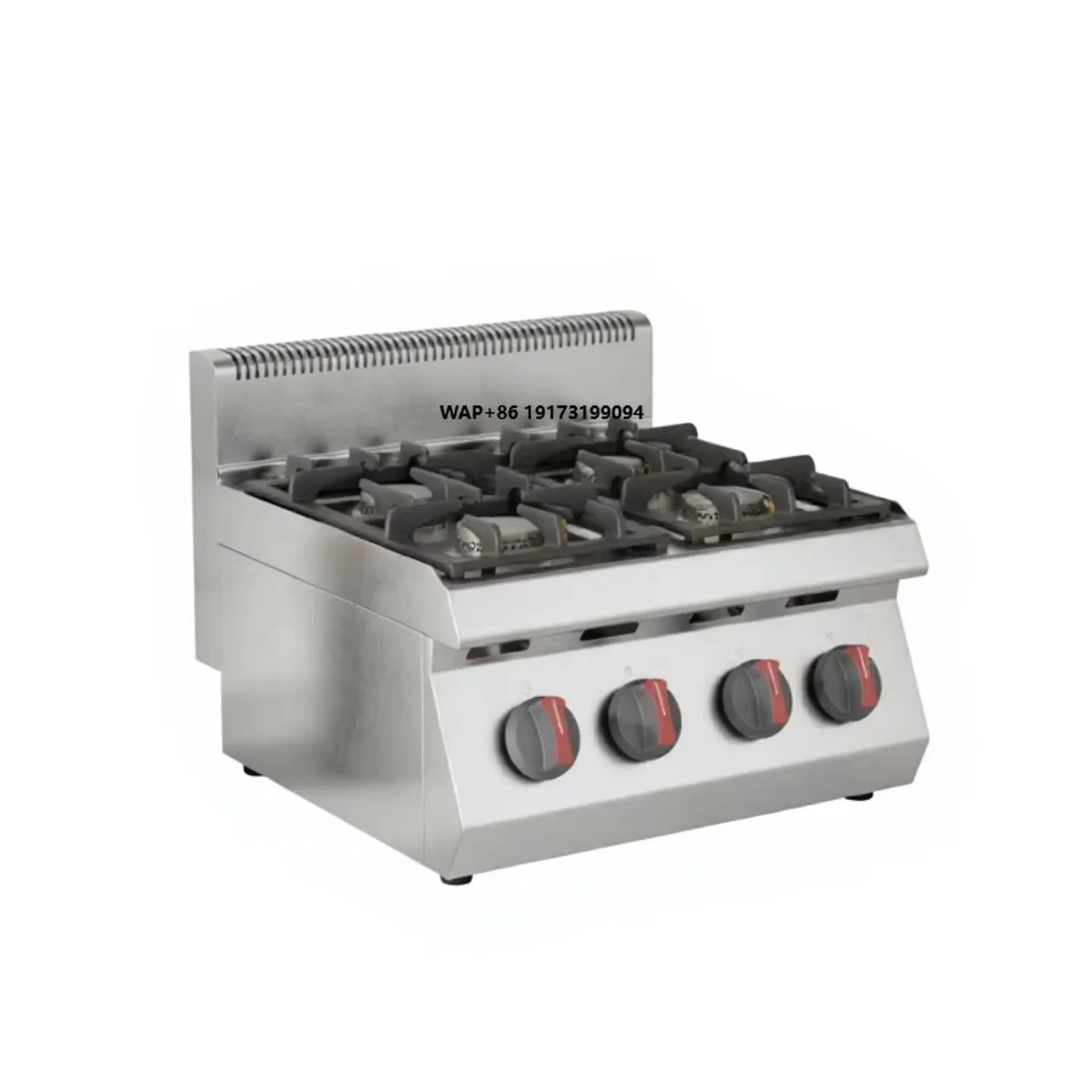 Wholesale CHT Commercial Stainless Steel 4-Head Burner Gas Cooker Stove 11000W Power Easy Cleaning for Restaurant Hotel