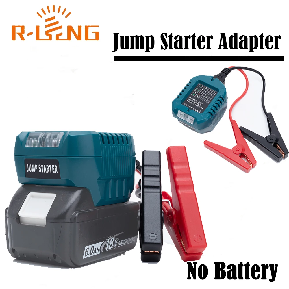 Car Jump Starters Adapter for Makita 18V BL1830 Lithium Battery Booster Car Cable Emergency Power With Clip Auto Accessories