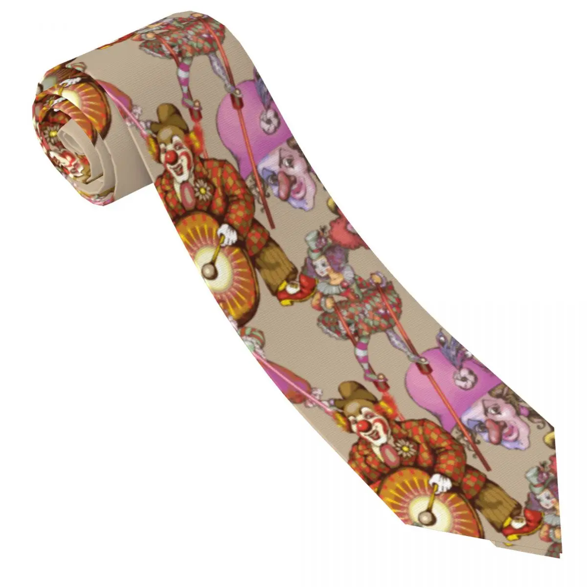 Pattern Vintage Circus Neckties Fashion Neck Ties for Men Accessories Gravatas Gift