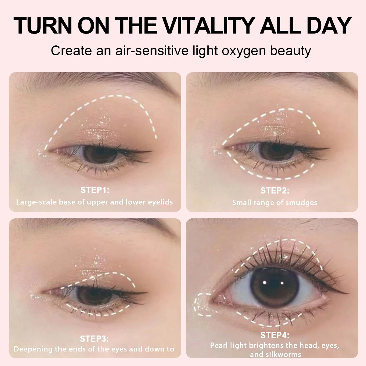 4 色のアイシャドウ パレット、低彩度のアース トーンで真珠光沢のあるマットなアイシャドウを明るくします。