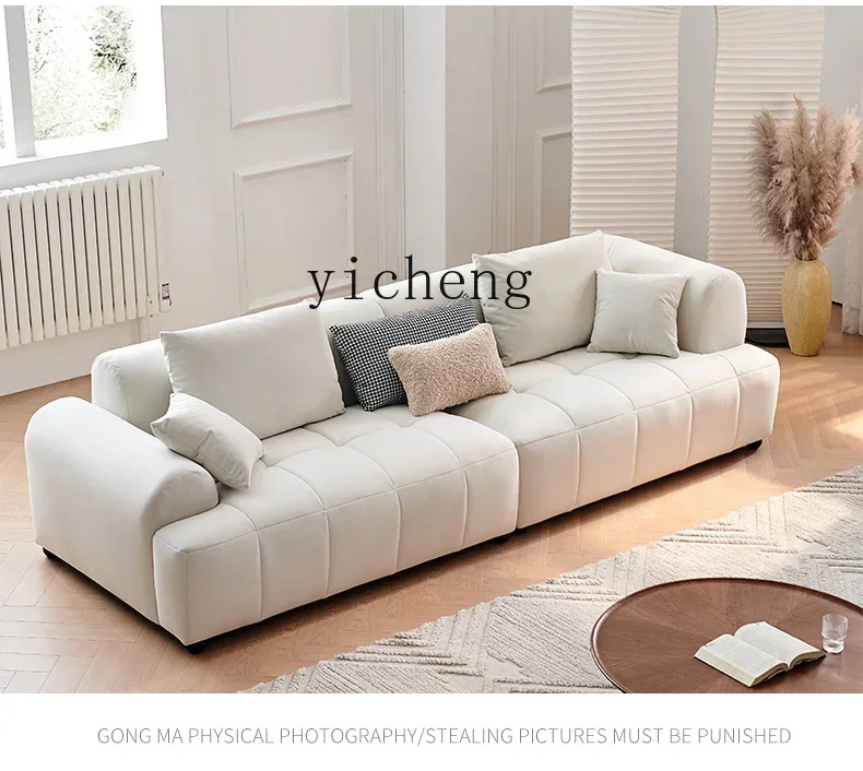 

H11- bread sofa cream style cat claw fric sofa living room small apartment wi sandy wind