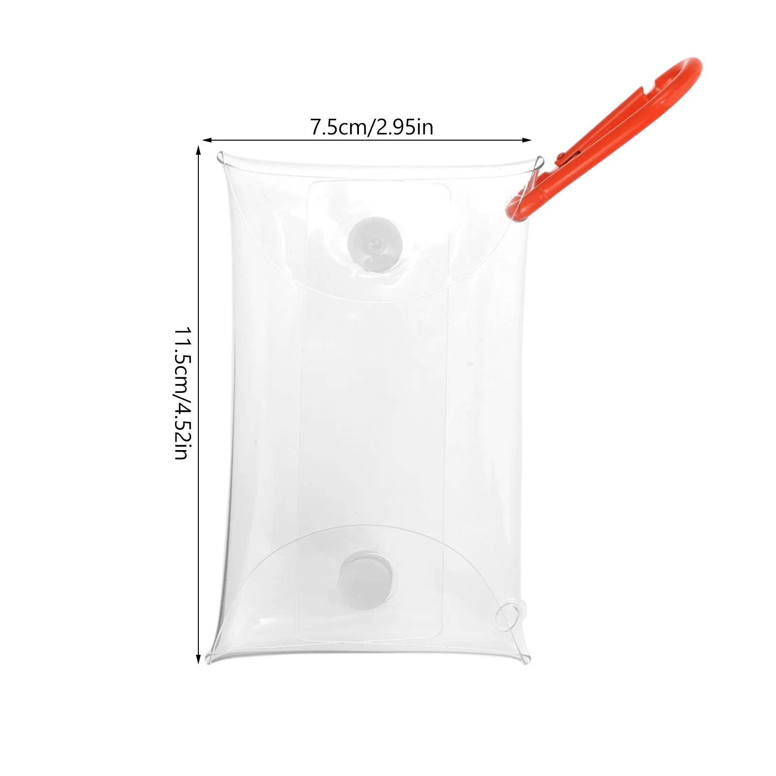 4 قطع من حقيبة شخصيات الرسوم المتحركة، محفظة صغيرة للعملات المعدنية للنساء، حقيبة تغيير PVC خفيفة الوزن مع زر إغلاق، محفظة صغيرة للسفر #6