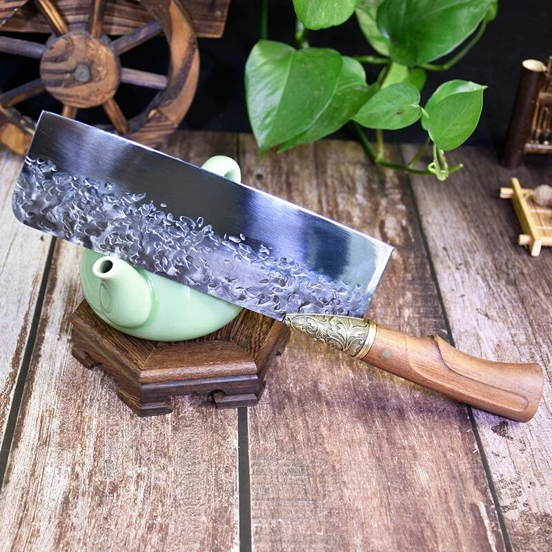 Authentic Longquan ghost hands for kitchen ladies small kitchen knife pure hand forging sharp slicer old vintage kitchen knife