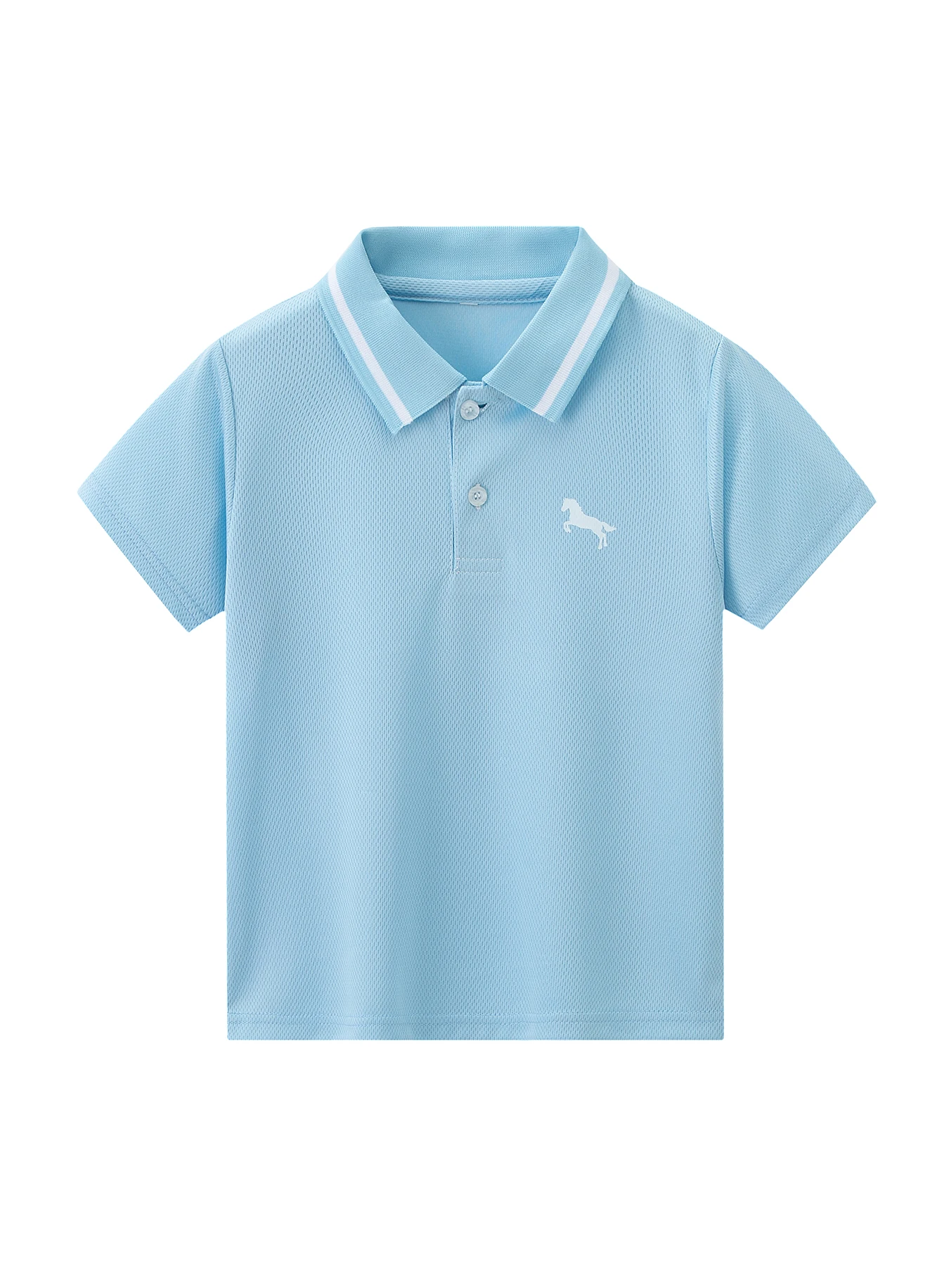3-teiliges Set aus frischen Sommer-Poloshirts für Jungen und Mädchen, vielseitig und attraktiv, kurzärmeliges Revers-T-Shirt – Detail 6
