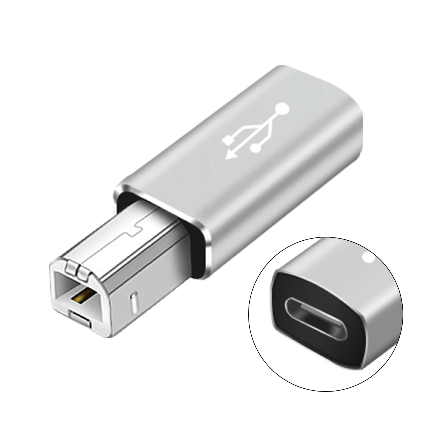 Nnbili usb typ c weiblich zu usb b männlich adapter für scanner drucker konverter daten übertragungs adapter für midi controller tastatur