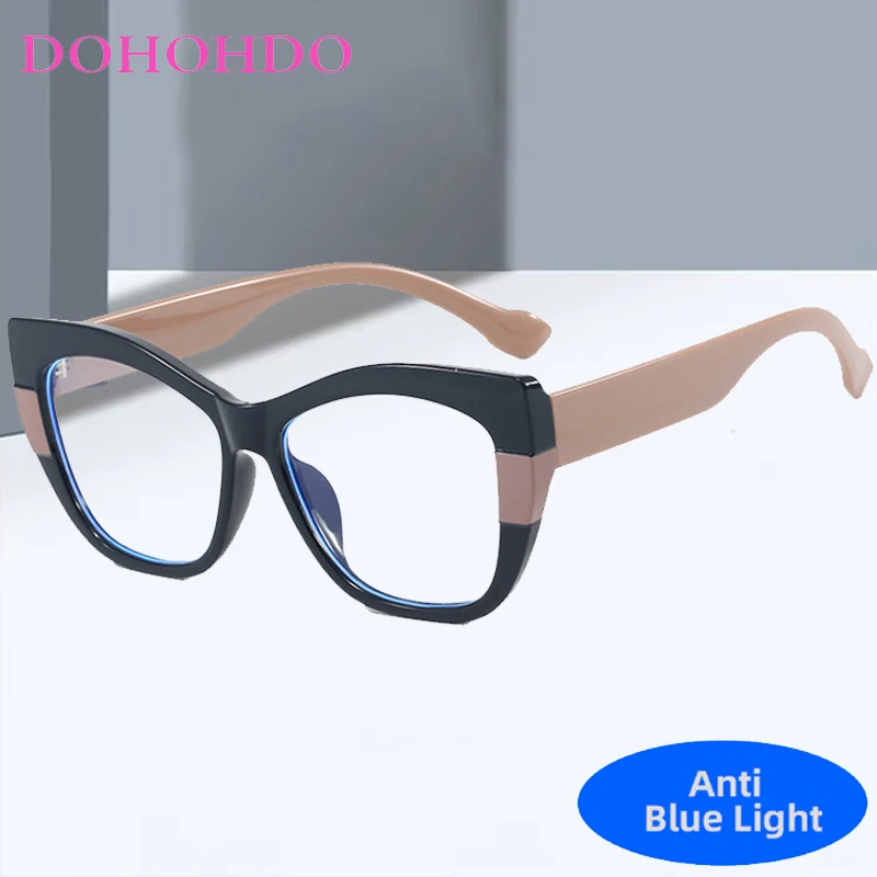 

Vintage Cat Eye Assorted Colors Anti-Blue Light Eyewear Men Women Designer Brand Computer Reading Game TR90 Optical Glasses Очки