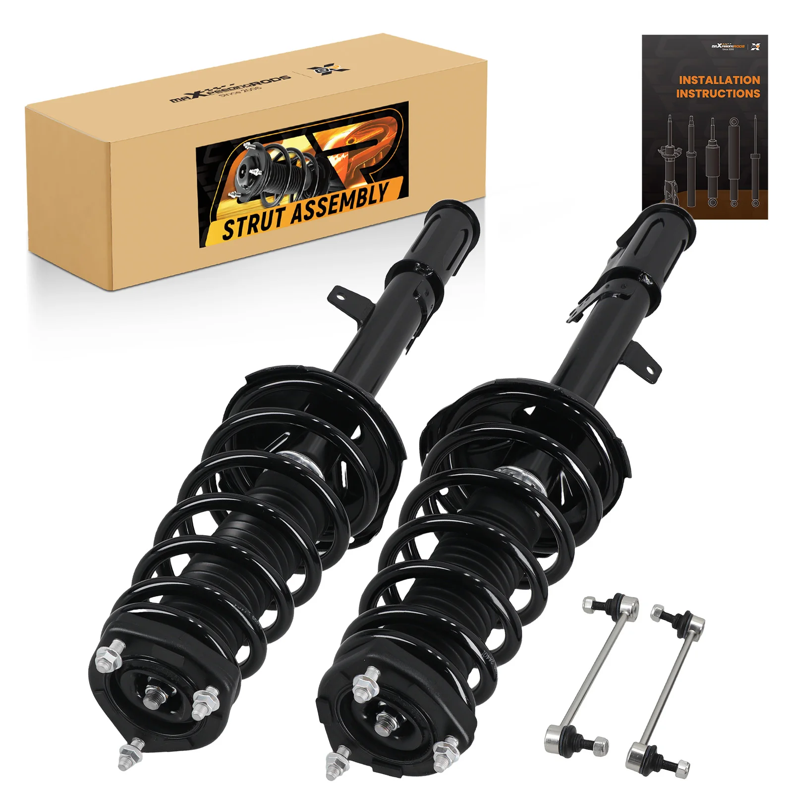 MaXpeedingrods New Set 4 Rear Struts Sway Bar Links Suspension Kit For Toyota Venza FWD  2009-2012  STREET Use