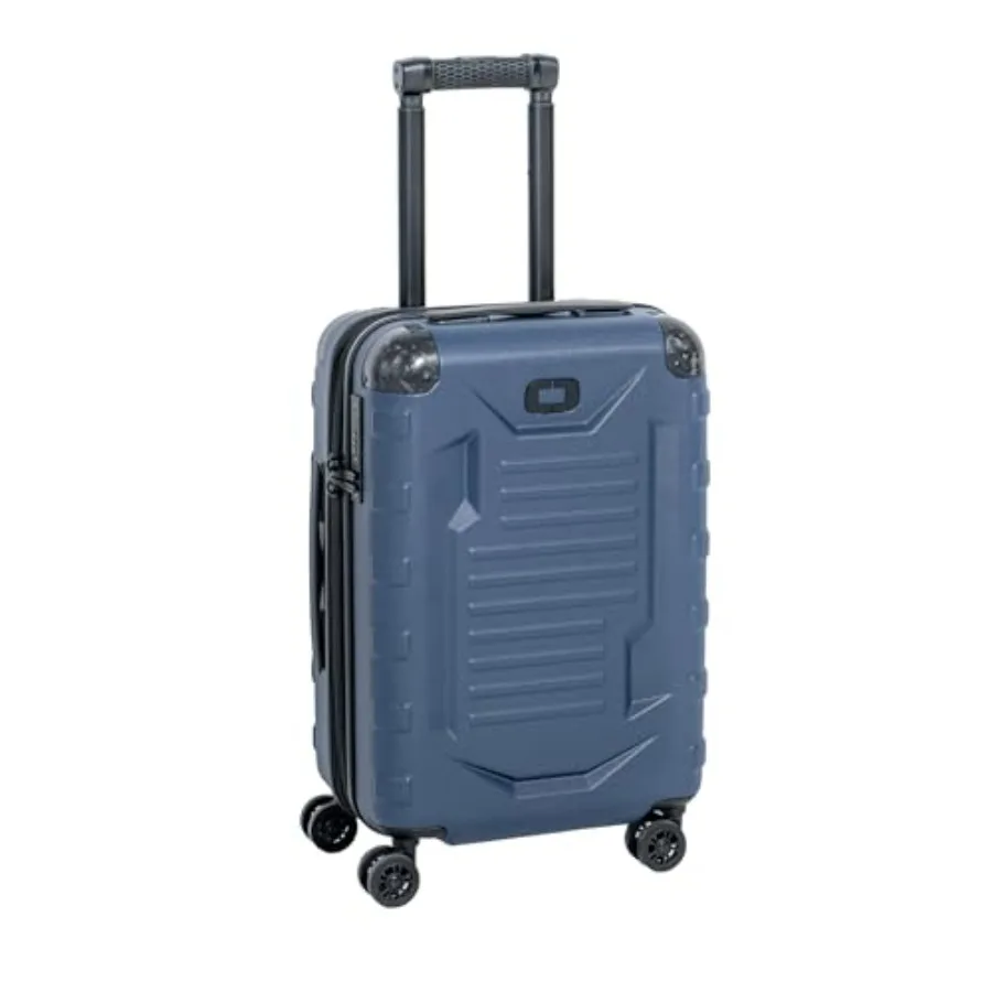 

Renegade Vault Wheeled Travel Bag for airport travel, polycarbonate shell, matte black, ultra-durable 4-wheel spinner mobility