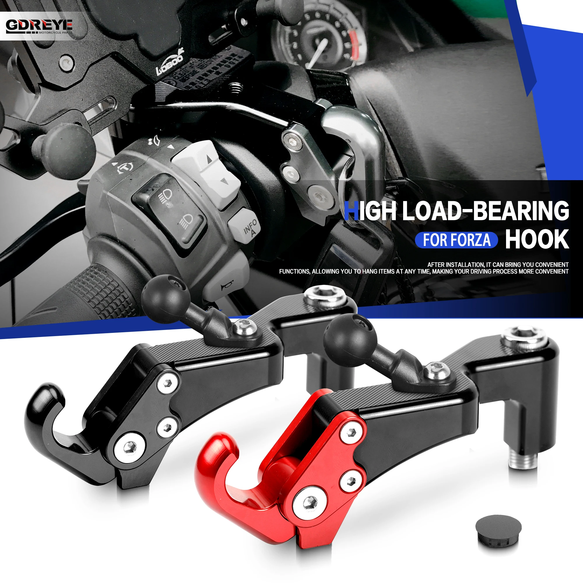 For Honda Forza350 Forza 125 250 300 350 Forza 750 Motorcycle Forza 350 Helmet Hook Hanger Holder Storage Bag Hook Accessories