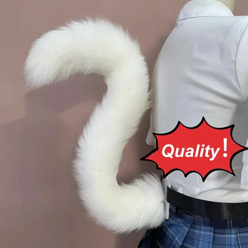 Vrouwen Lolita Harige Cosplay Dierenstaarten Halloween Party Rollenspel Sexy Vos Staart Cosplay Kostuum Kawaii JK Meisje Anime Props