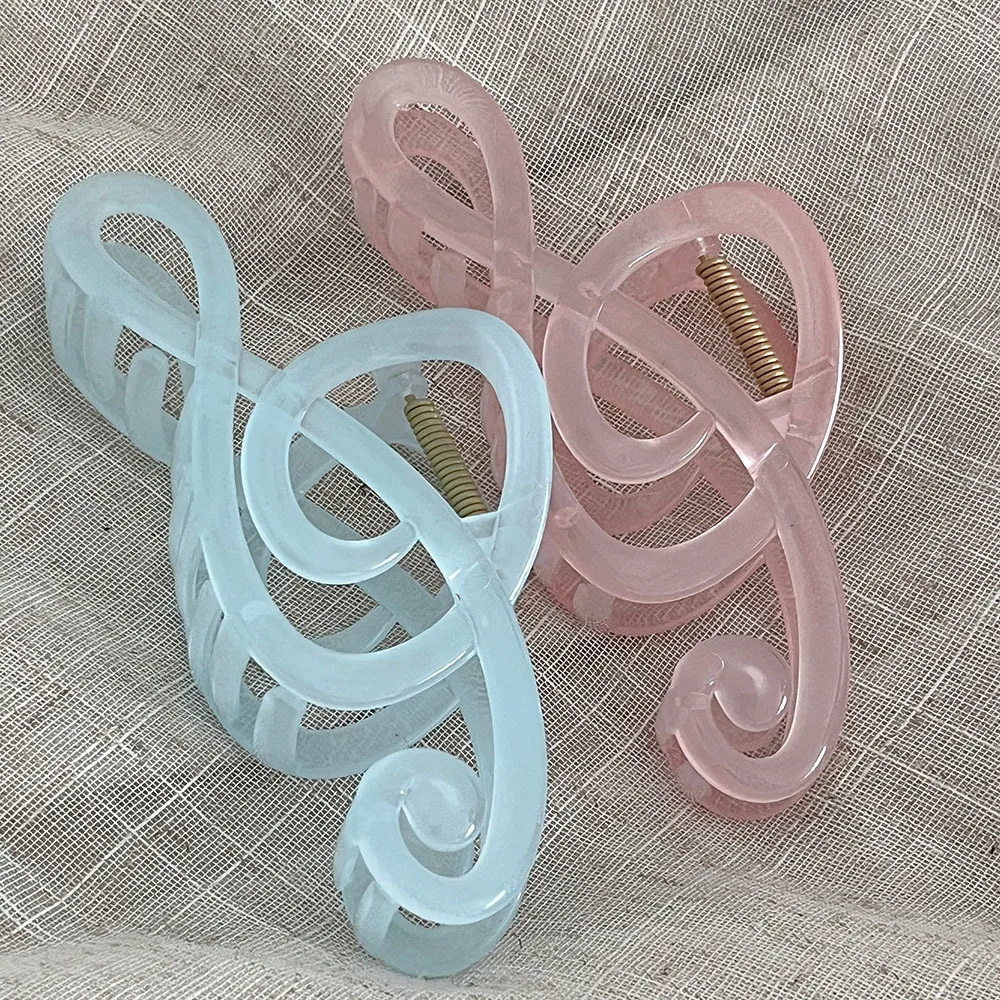 1PC 13Cm Large Wood Grain Treb - Hair Clip Claw Large ulasan dan harga
