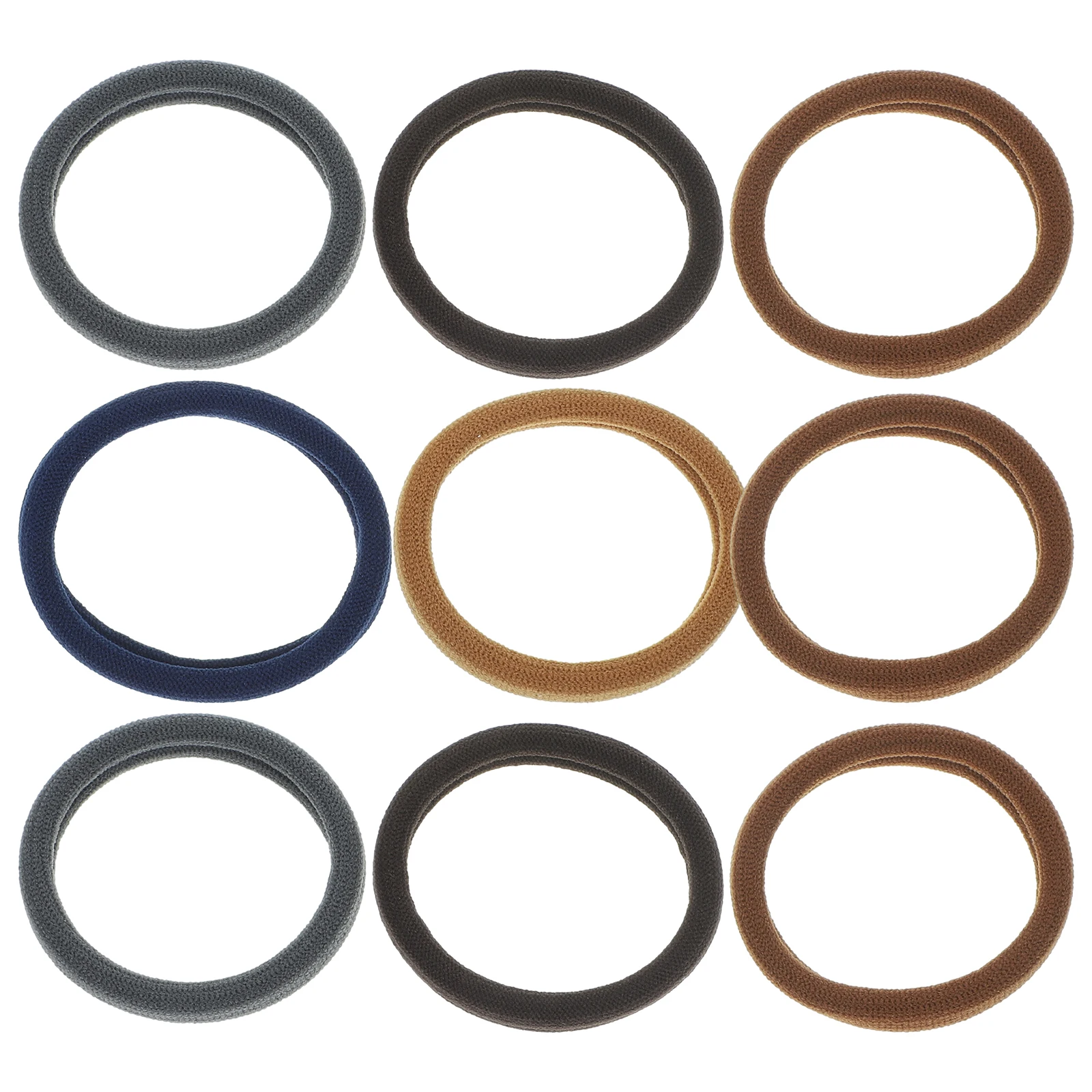 

20pcs Colorful Wool Fabric Stretchy No Crease Elastic Hair Accessories For Girls Ribbon Ponytail Holders Small Rubber