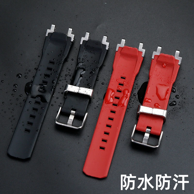 لساعة كاسيو جي شوك MTG-B1000 G1000 حزام ساعة مطاطي الصلب المعادن رابط سيليكون الرجال حزام الساعات اكسسوارات الأزرق الأحمر