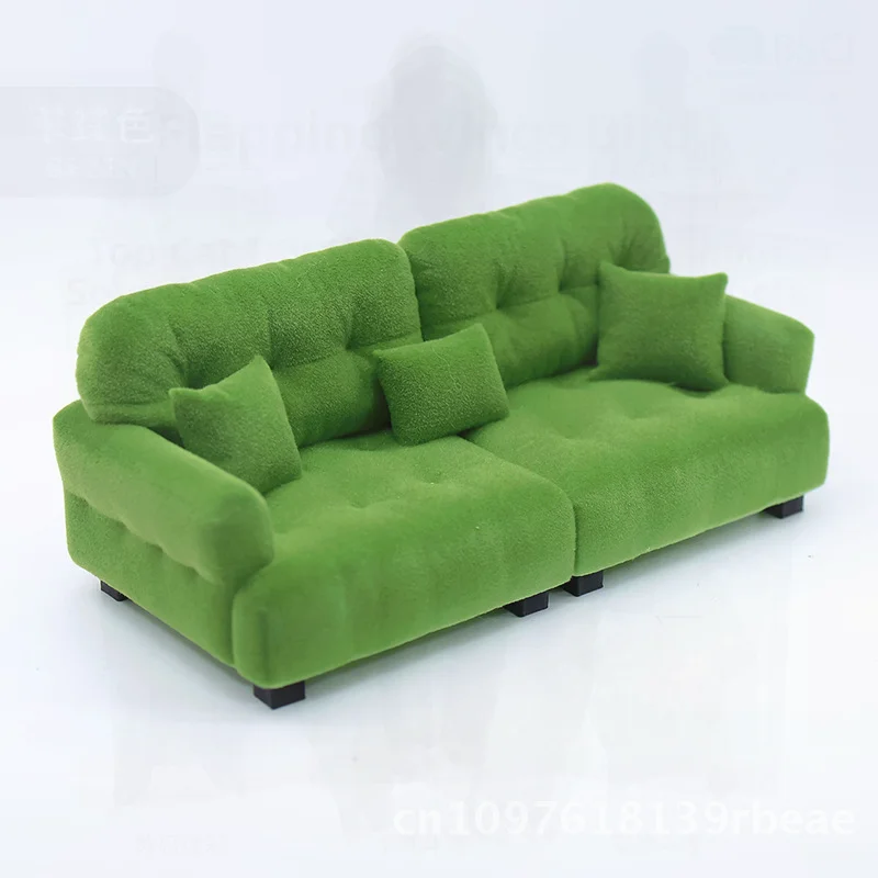 مقياس 1:12 دمية مصغرة طقم أريكة توافدوا كريم نمط الاصطناعي أثاث صغير لعب منزل لعبة نموذج الحلي للأطفال #3