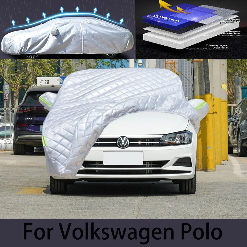 

For Volkswagen Polo Car hail protection cover Auto rain protection scratch protection paint peeling protection car clothing