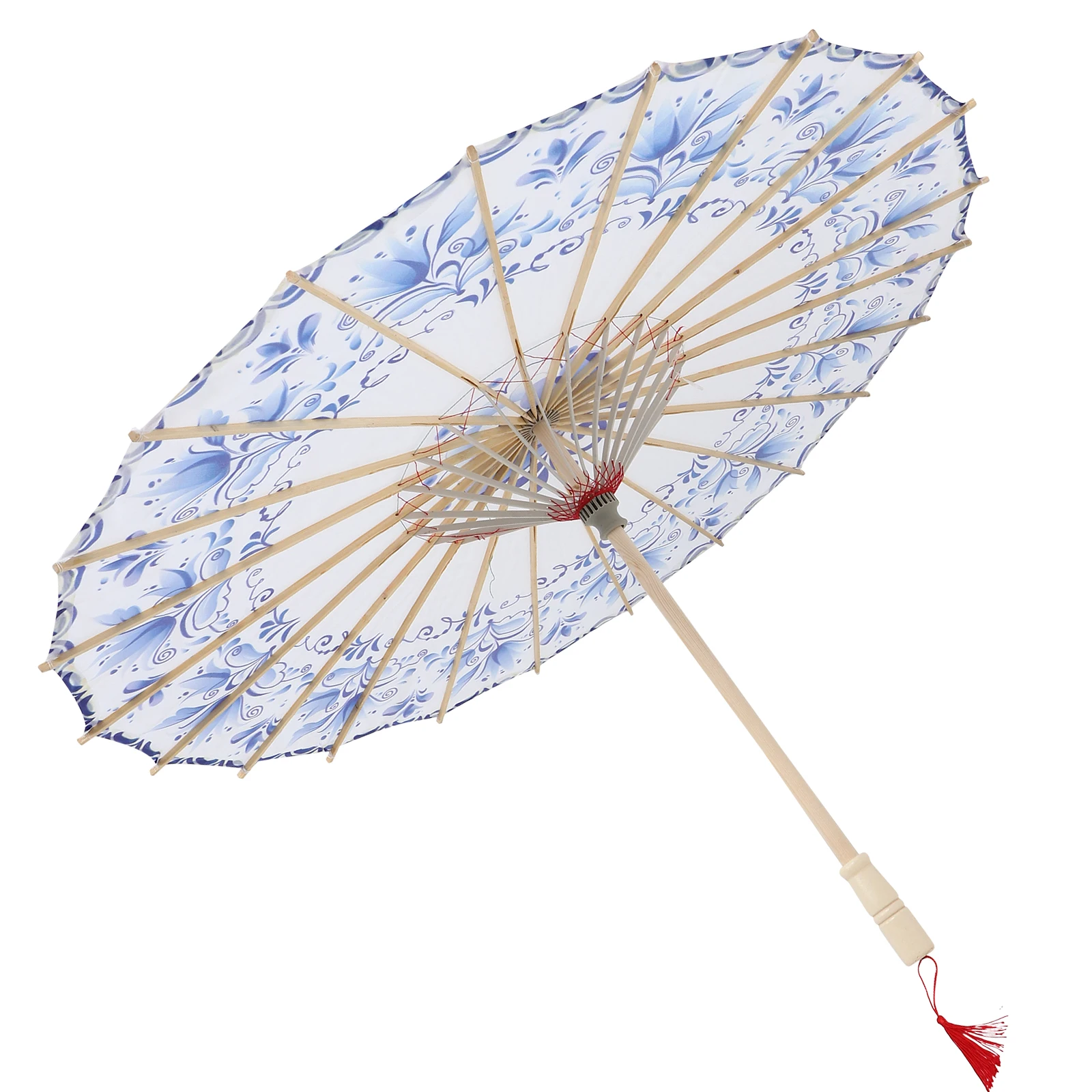

Chinese Traditional Oil Paper Umbrella Bamboo Stick Vintage Decorative Handheld for Wedding Photography Props Stage Performance