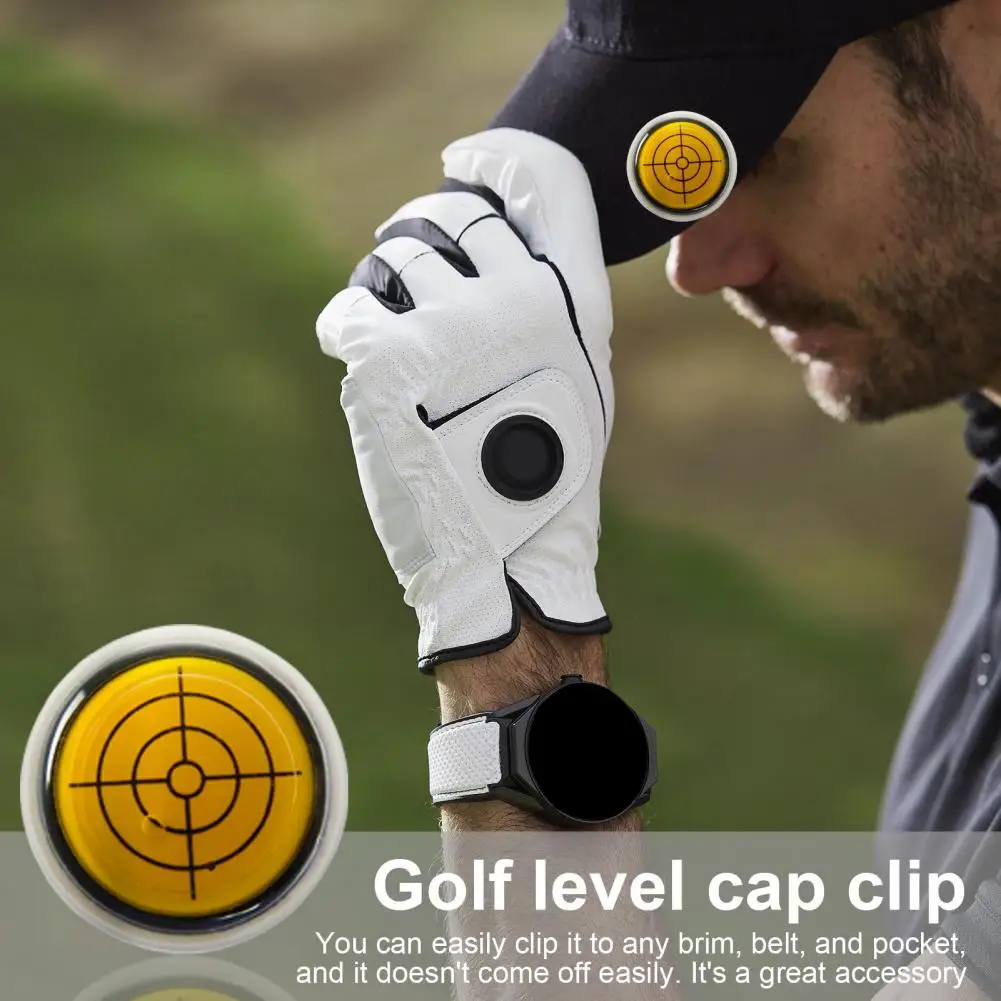 1/5Pcs Golf Ball Marker Hat Clip Round Cap Clip Mark With Level Function Bubble Level Head Golf Marker For Golfers 골프 태그 클립