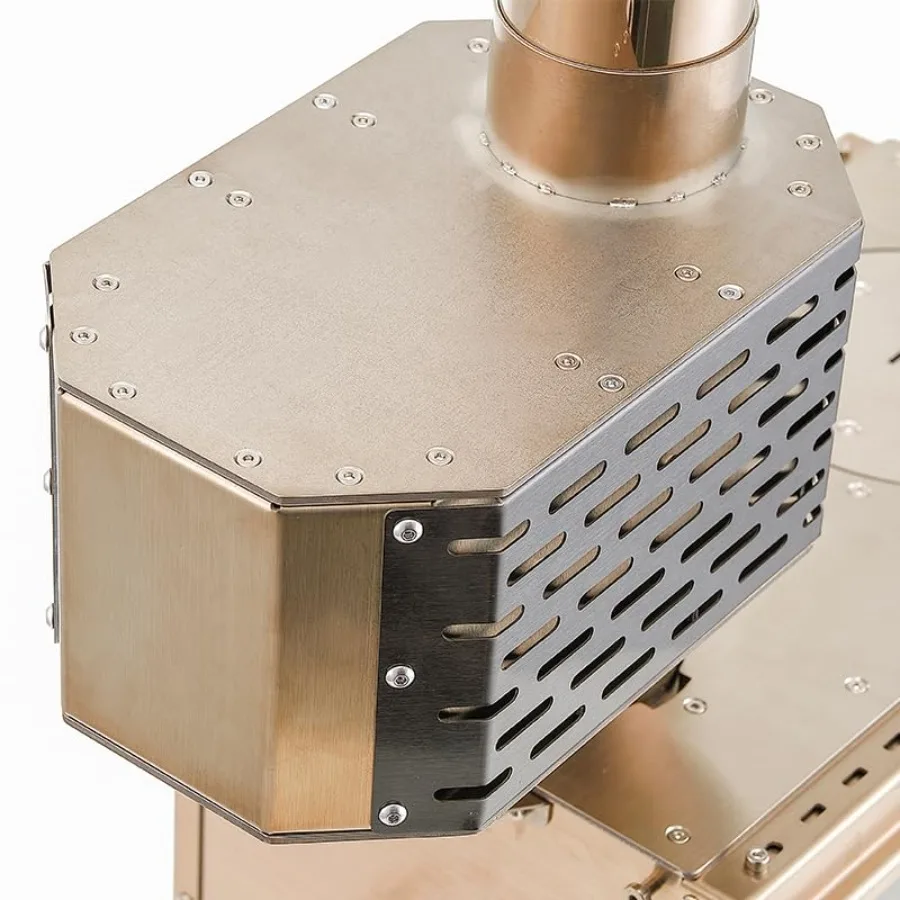 رحلة برية في الهواء الطلق موقد حرق الأخشاب فرن المحمولة مع أنبوب مدخنة للطبخ التخييم خيمة التنزه الصيد الظهر Ide #6