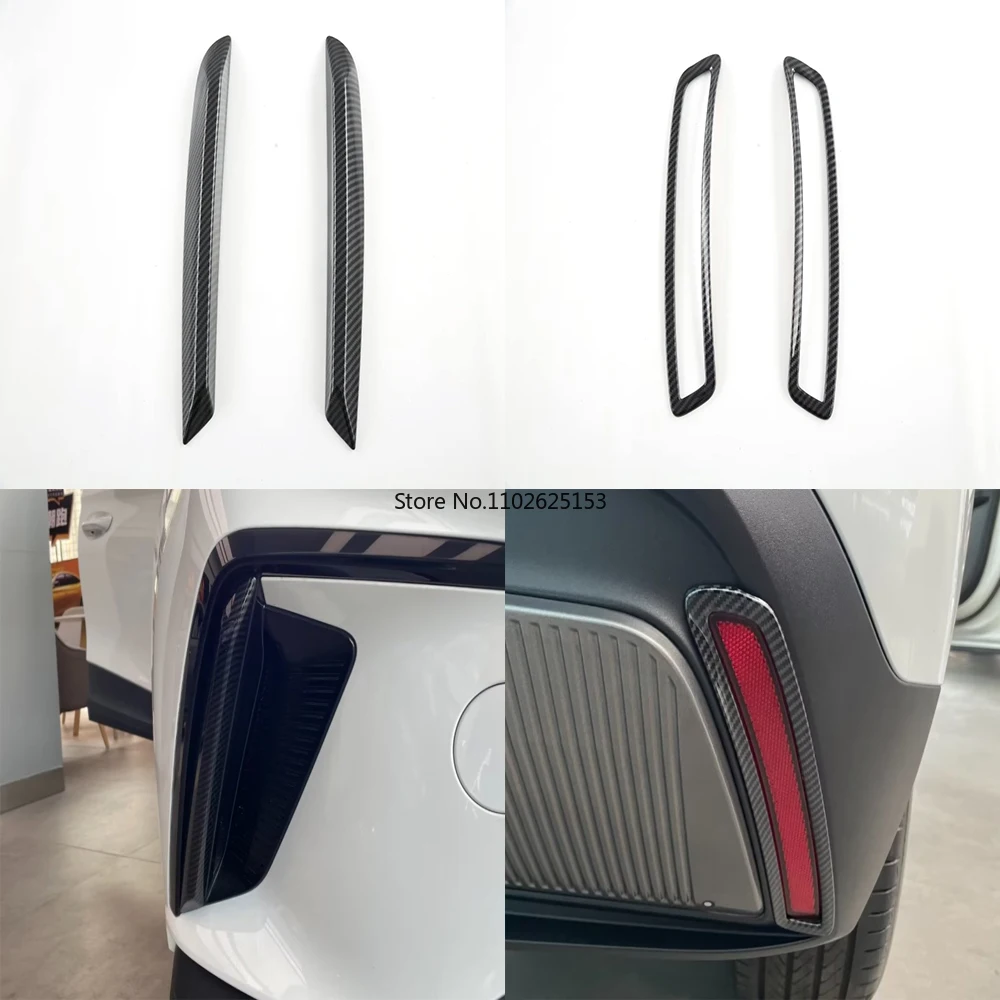 

For MG 4 MG4 EV Mulan 2022 2023 ABS Bumper Panel Lamp Frame Strip Protector Front Rear Fog Light Trim Cover Exterior Accessorie