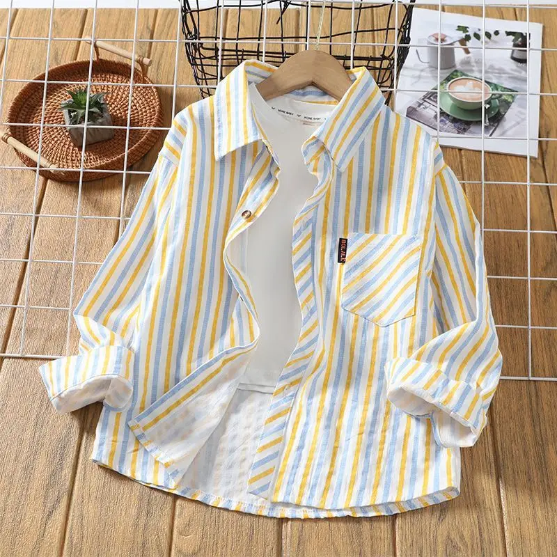 Boys Baby's Kids Blouse Coat Jacket Outwear Cotton 2024 Charming Spring Autumn High Quality Teenagers Overcoat Children's Clothi