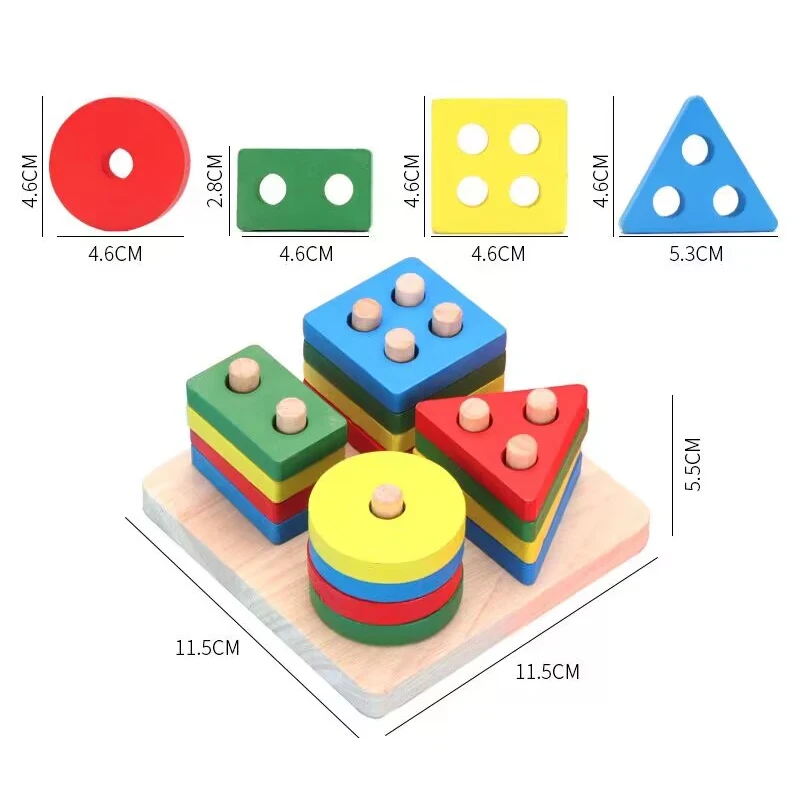 Montessori Baby Toys Development Toys For Children 1 2 3 Years Wooden Puzzle Games Education Developing Kids Child Puzzle Toys