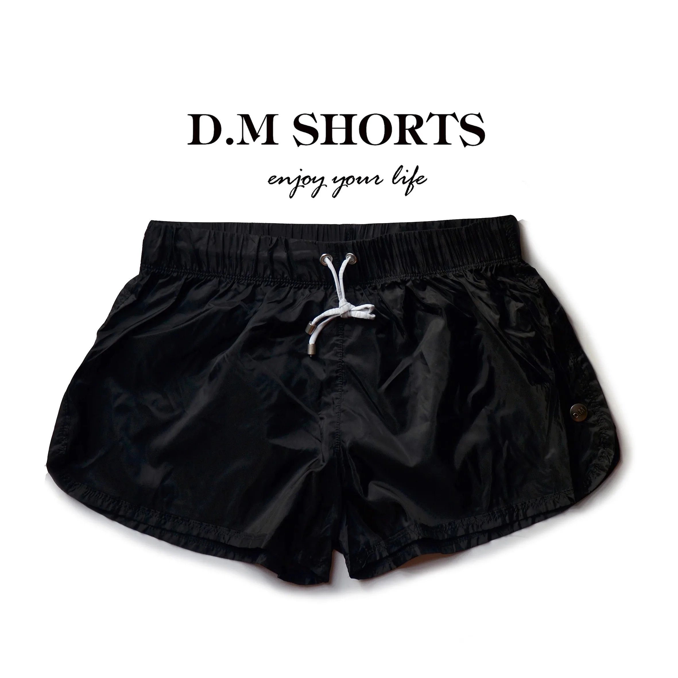 D.M Men Underwear Low Waist Sexy Thin Quick-drying Boxer Pants Transparent Personality Boxers Pajamas