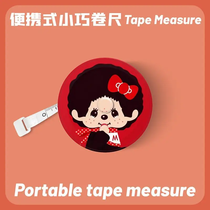 Monchhichi Cute Soft Body Tape Measure Portable Flexible Ruler for Bust Waist Hip Measurement Home Sewing Daily Measuring Tool
