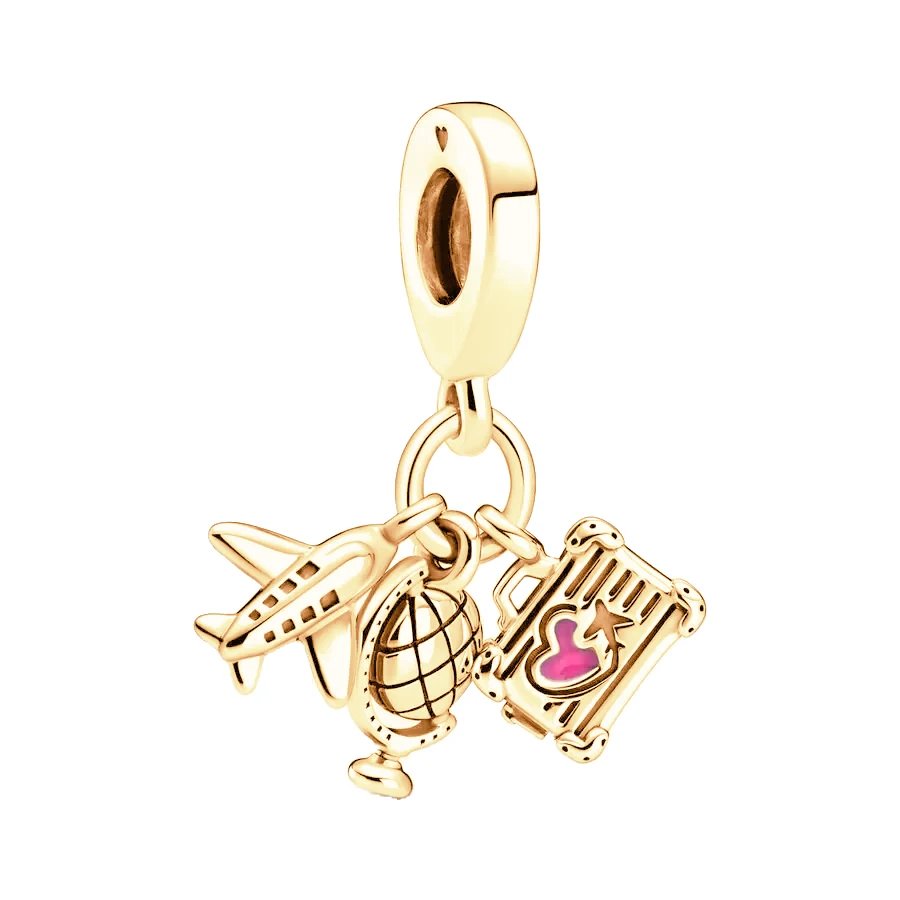 Hot Sale Fine Airplane Bicycle Sail Boat Camper Van Scooter Jeep Charms Beads Fit Original Bracelets DIY Women Jewelry Gifts