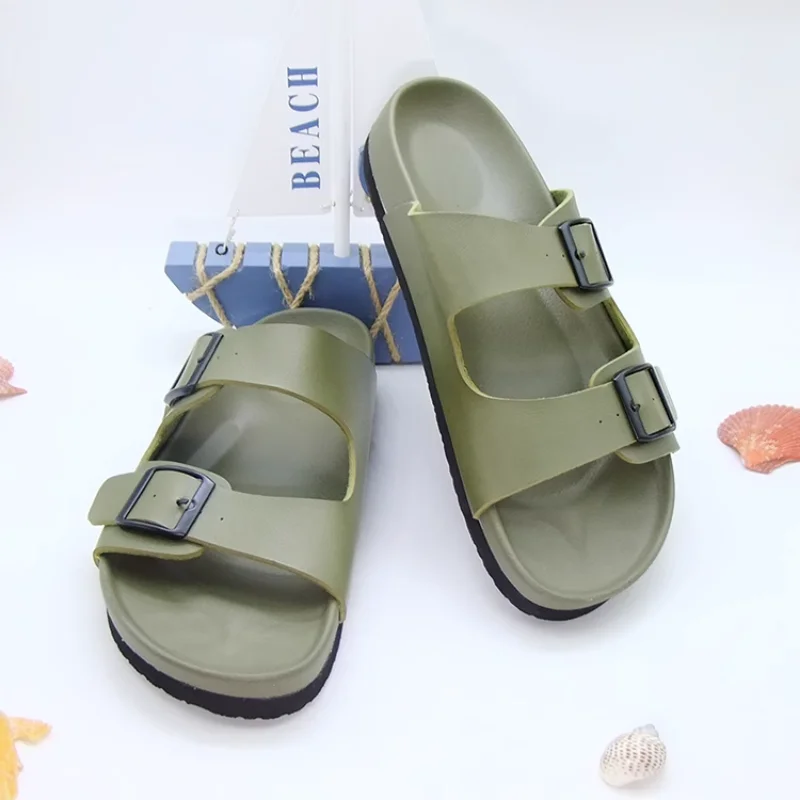 

High Quality Slippers Men's Summer Leather Sandals Breathable Sandals Comfort Waterproof Anti Slip and Deodorant Designer Shoes