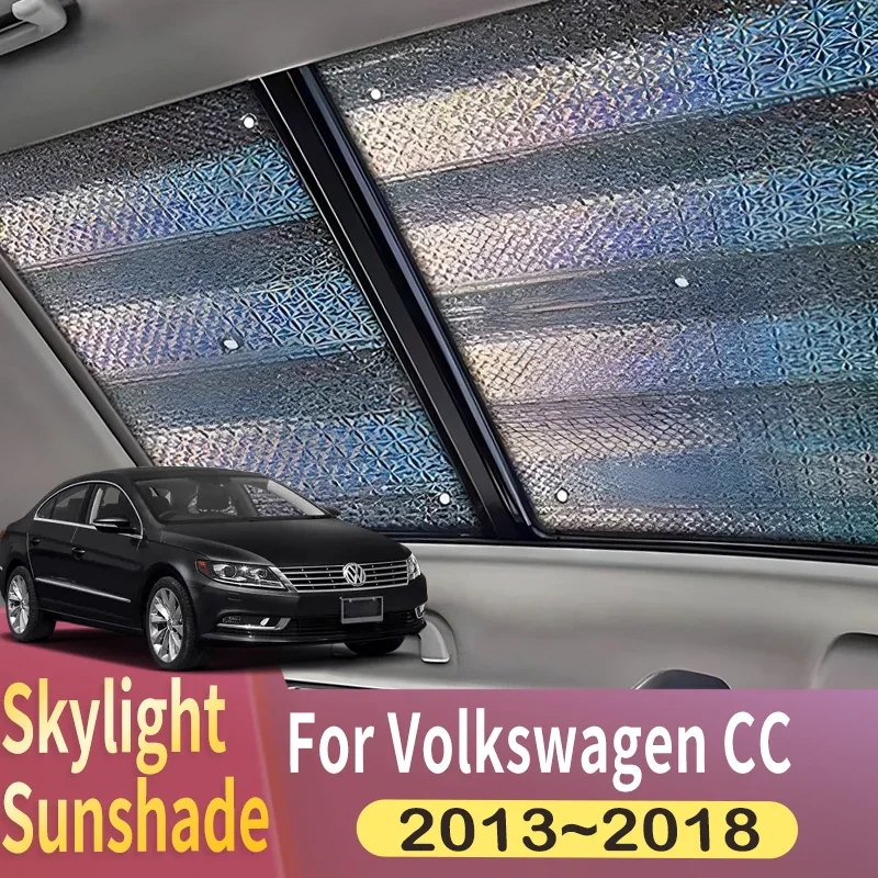 

Sunroof Sunshade Suitable For Volkswagen VW Passat CC 2013~2018 2016 Car Panoramic Roof 1X Heat Shield Window Sunshade Anti-UV