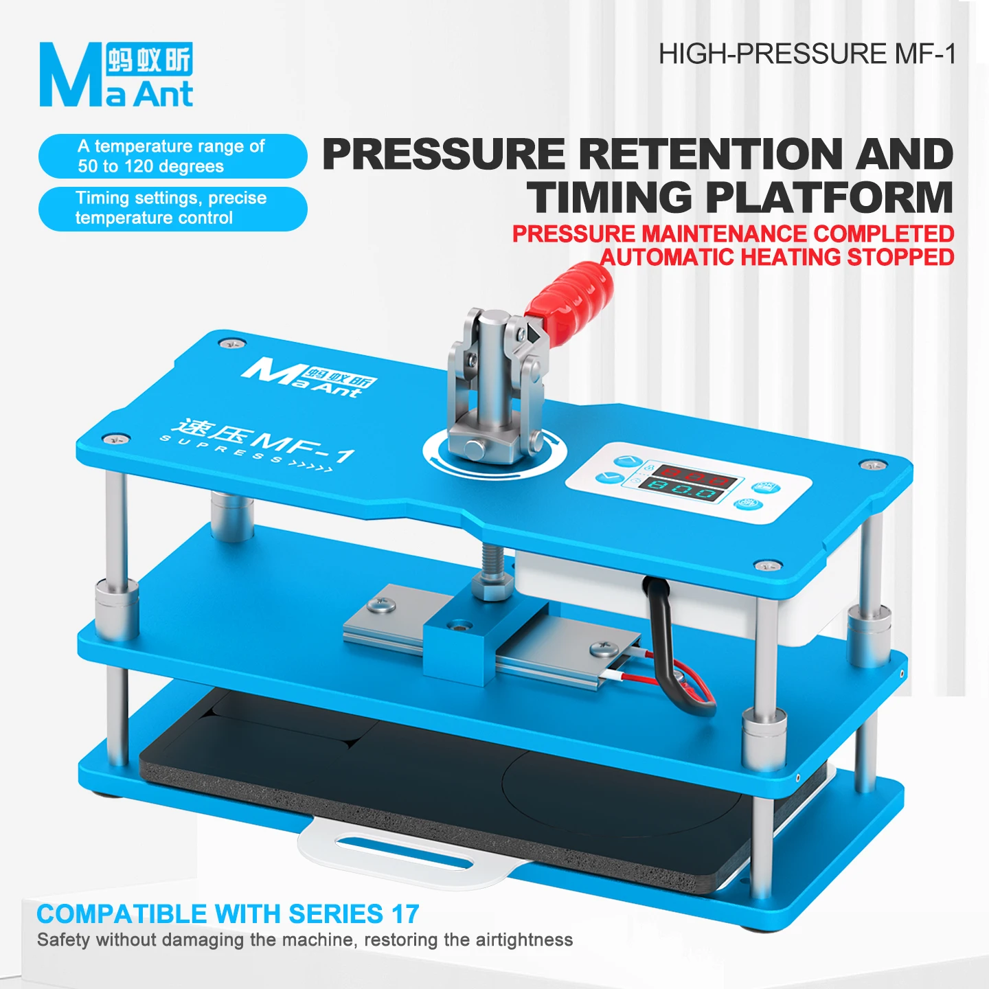 MAANT MF-01 Universal Heating Holding Pressure Platform 50-120℃ Adjustable Mobile Phone Screen Lamination Frame Reinforcement