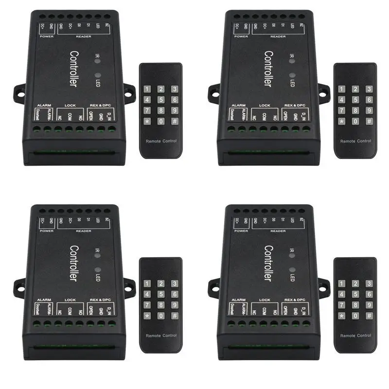 SQPP-4X TUYA Wifi Controller Single Door Remote Control Access Control Board Panel 12V Wiegand 26-44 Bits Input 1000 User