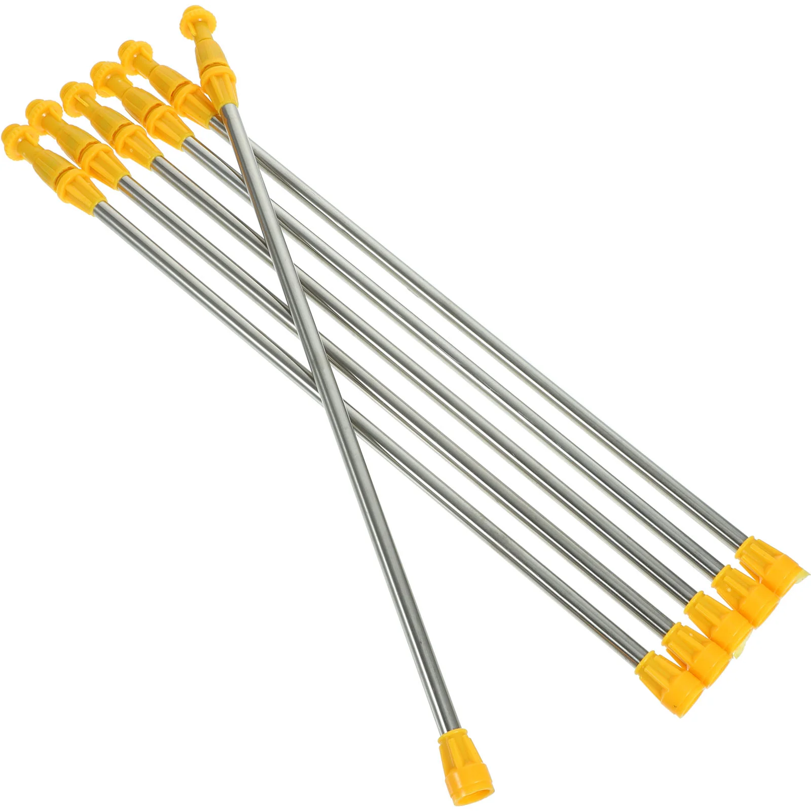 6Pcs Stainless Steel Sprayer Rod Adjustable Hose Wand Long Nozzle Extension For Watering Fertilization Irrigation Tool Plant