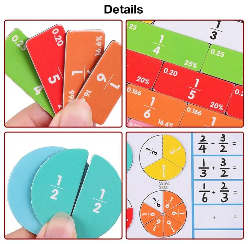 Magnetic Fractions For Classroom Preschool Resources For Teachers Magnetic Fraction Educational Puzzle Magnetic Fraction Tiles