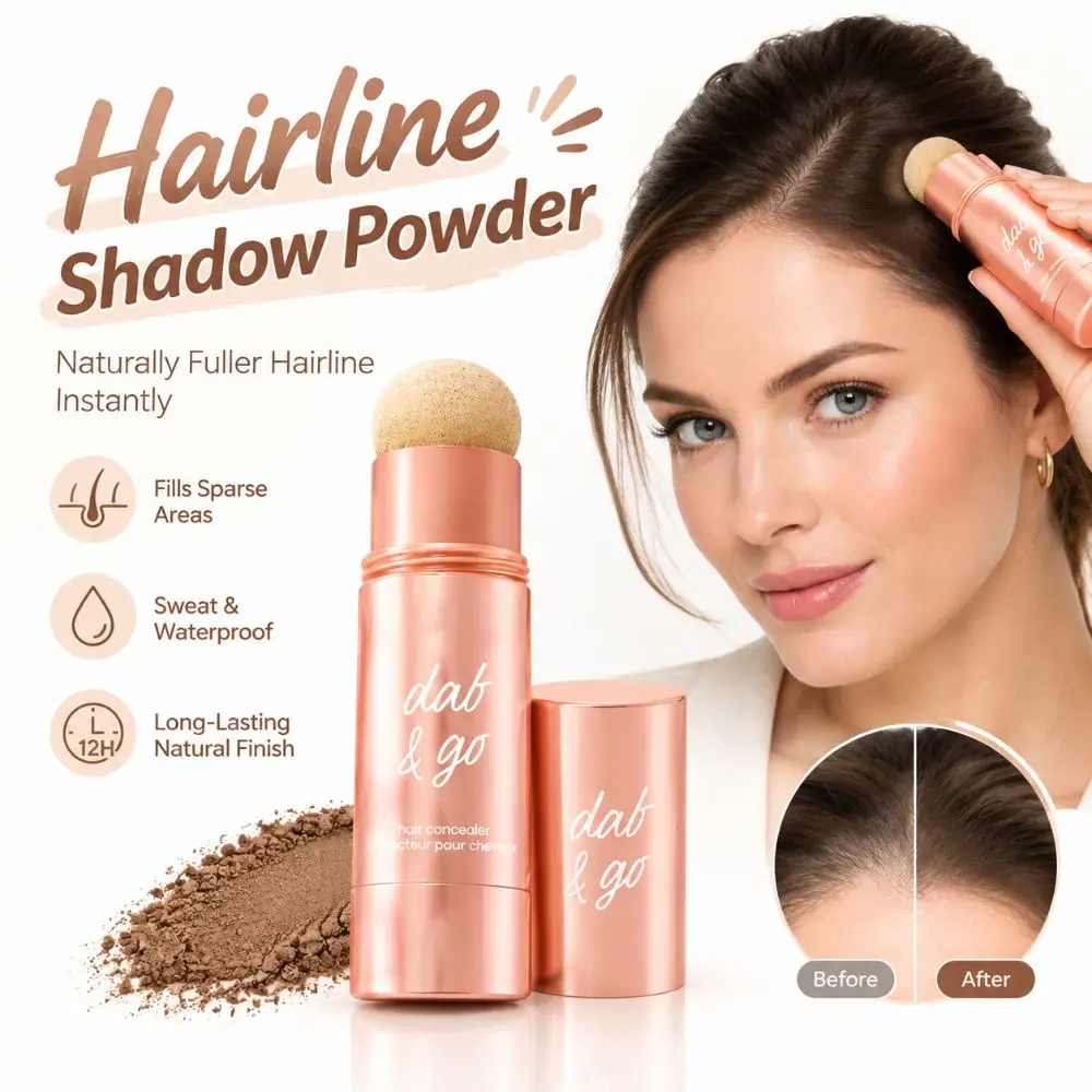 Waterproof Hairline Shadow Powder Hairline Touch Up Mess Free Application Root Cover Up Stick Natural Finish
