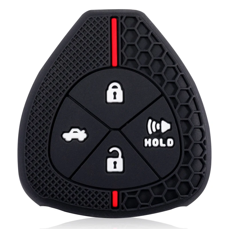 2026 Silicone Car Key Case Cover For Toyota Auris HiLux Corolla Fortuner Prado Verso Camry Yaris Vitz Vios Ractis 2/3/4 Button