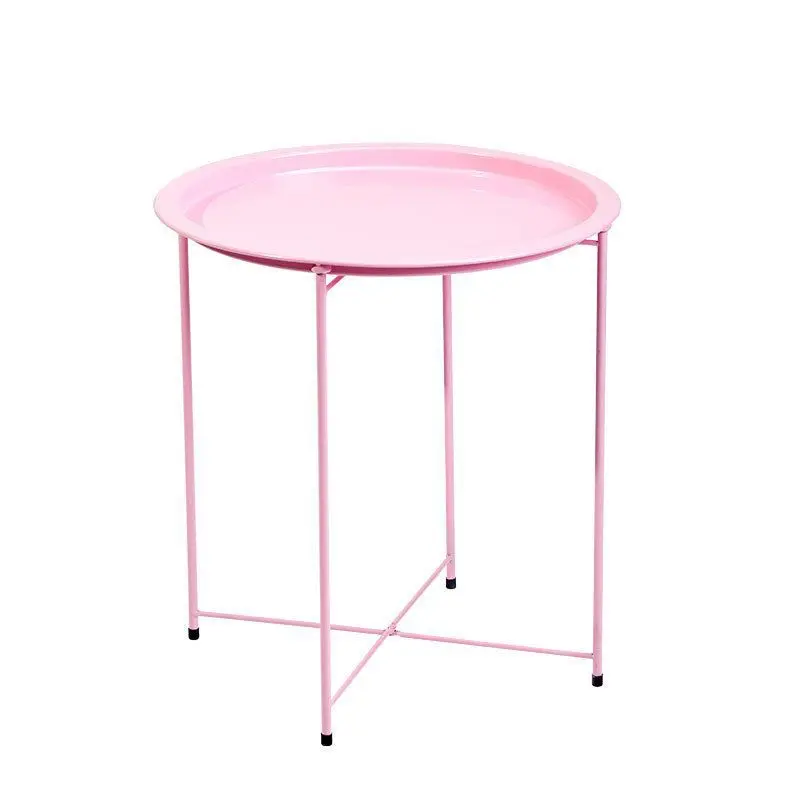 %*Creative Mini Iron Art Modern Foldable Storage Rack Multifunctional Living Room Coffee Table and Small Corner Table